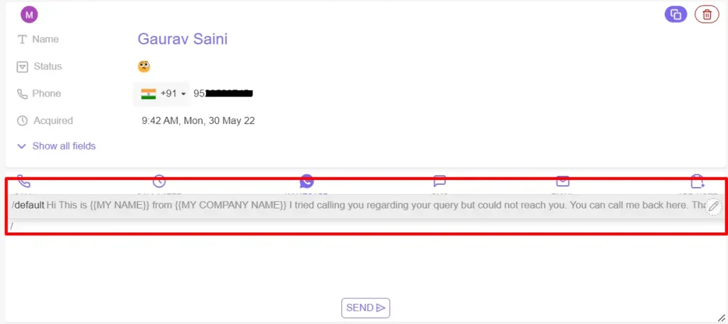 Easing all your work with the pre built in template feature | Inbound and outbound sales strategies