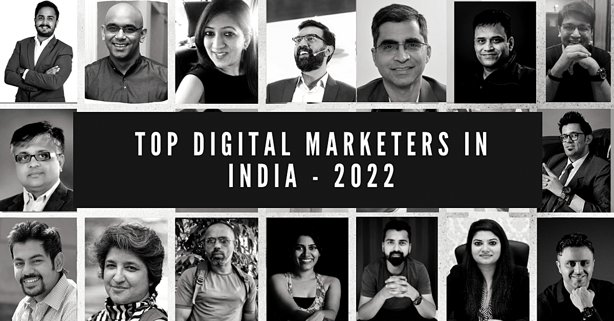 TOP DIGITAL MARKETERS IN INDIA - 2022