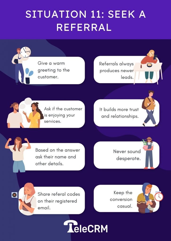 calling script to use when Seeking a referral 