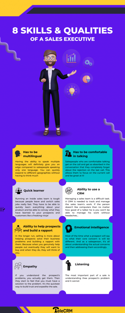 skills & qualities of a sales executive