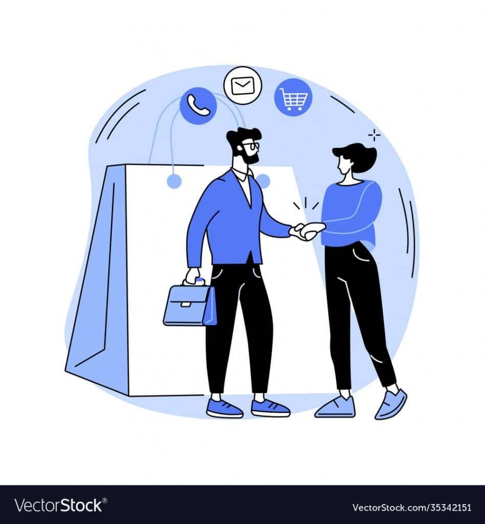 sales representative abstract concept vector 35342151