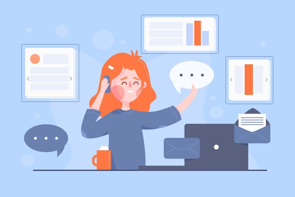 एक लड़की कॉल करते हुए 