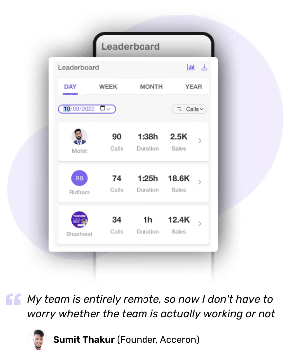 CRM for android helps you work on the go