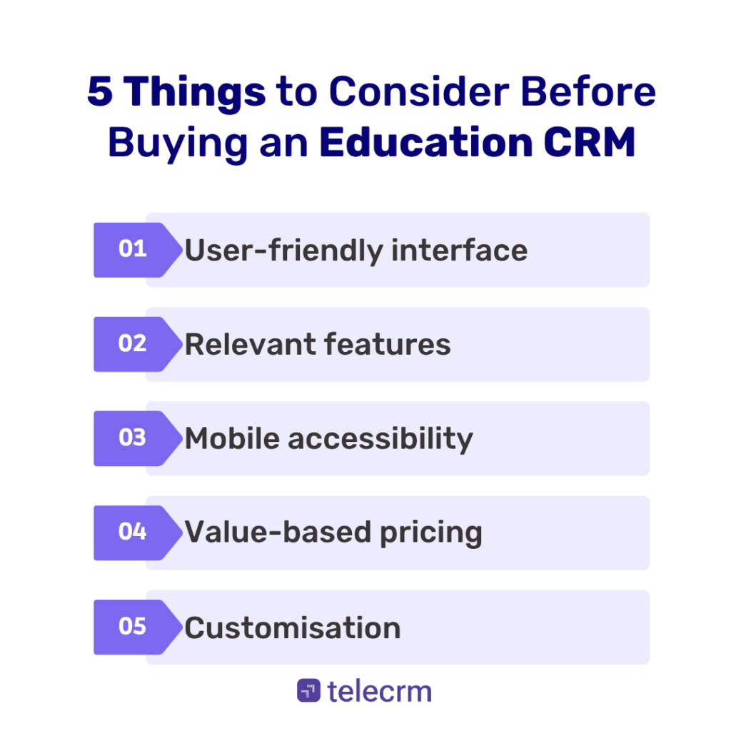 5 Things to Consider Before Buying an Education CRM