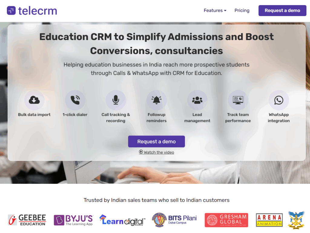 Telecrm - Best CRM for educational consultancy