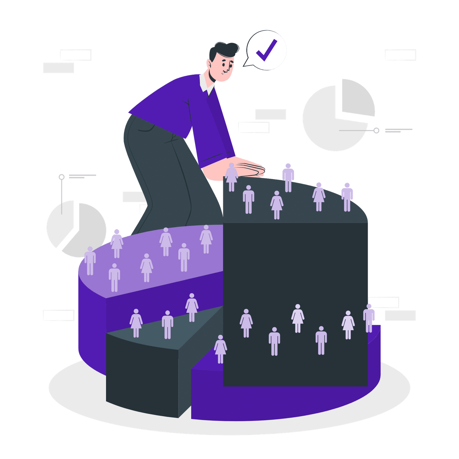 Qualify leads by connecting with them on calls, messages 