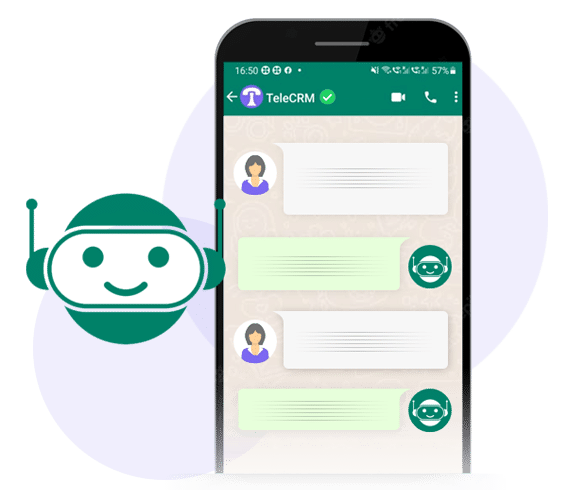 WhatsApp chatbot in Telecrm 