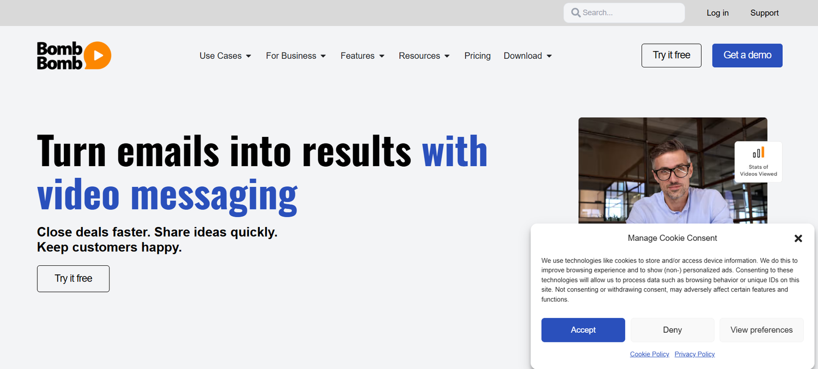 BombBomb allows real estate agents to send video emails directly to leads