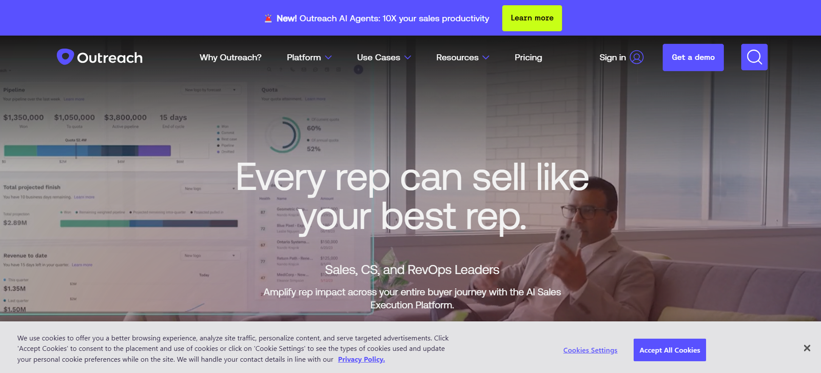outreach is an ai powered sales engagement platform