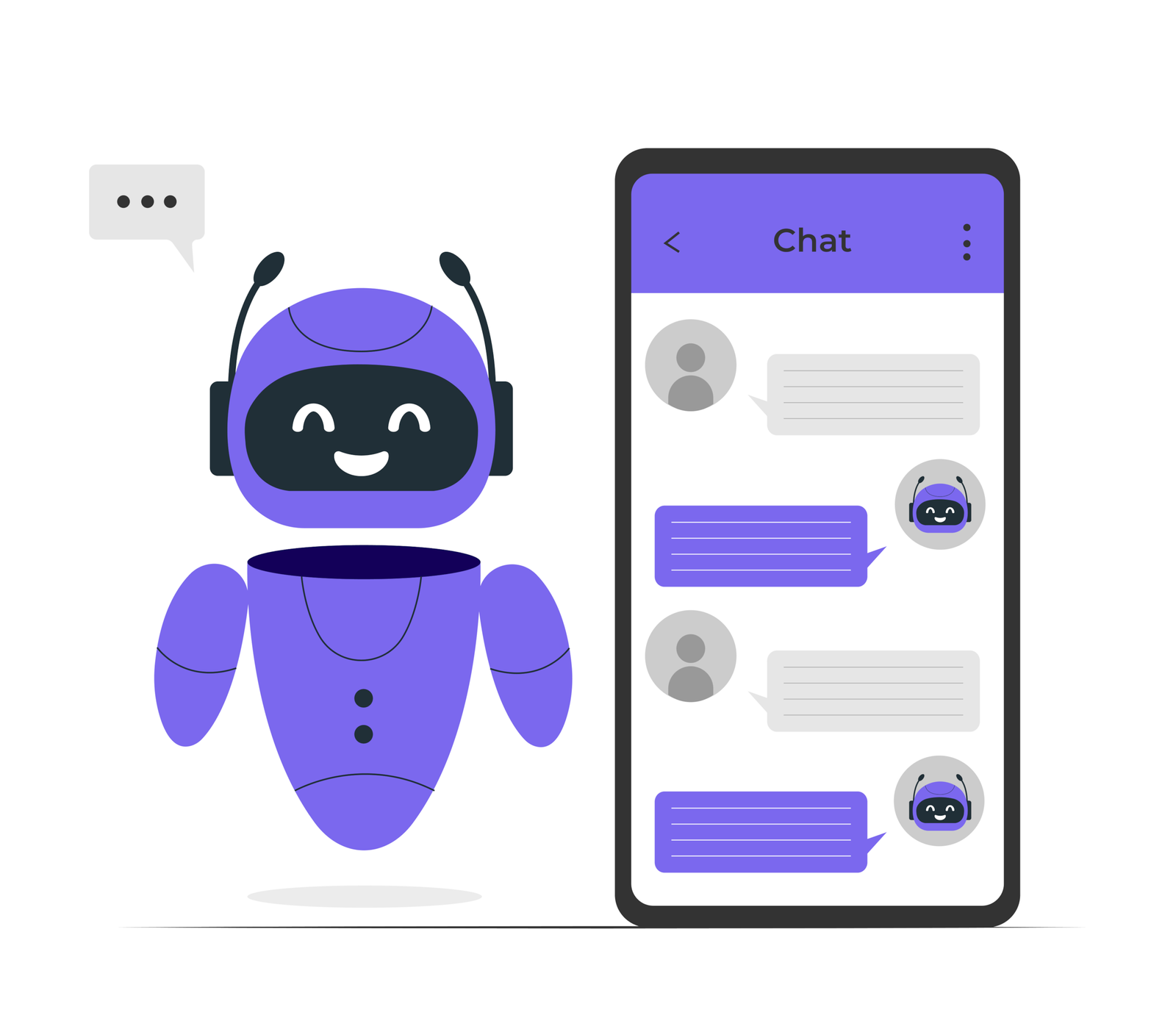 WhatsApp Chabot: A WhatsApp chatbot is like an extra team member who replies to your WhatsApp messages automatically