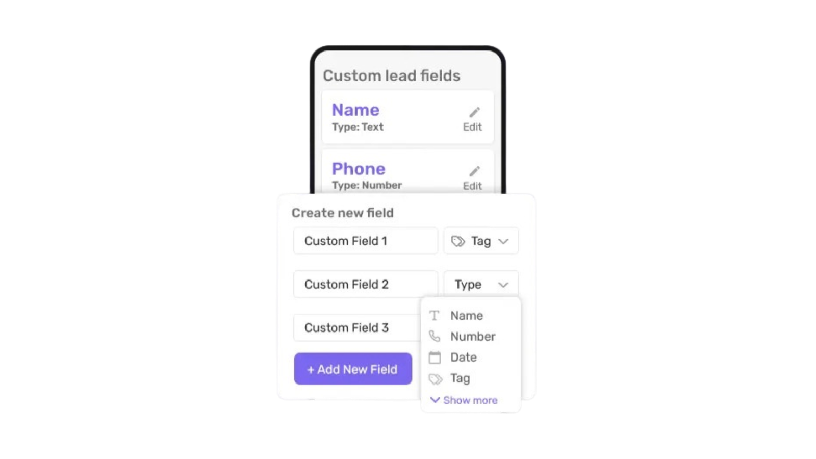 Custom fields in crm