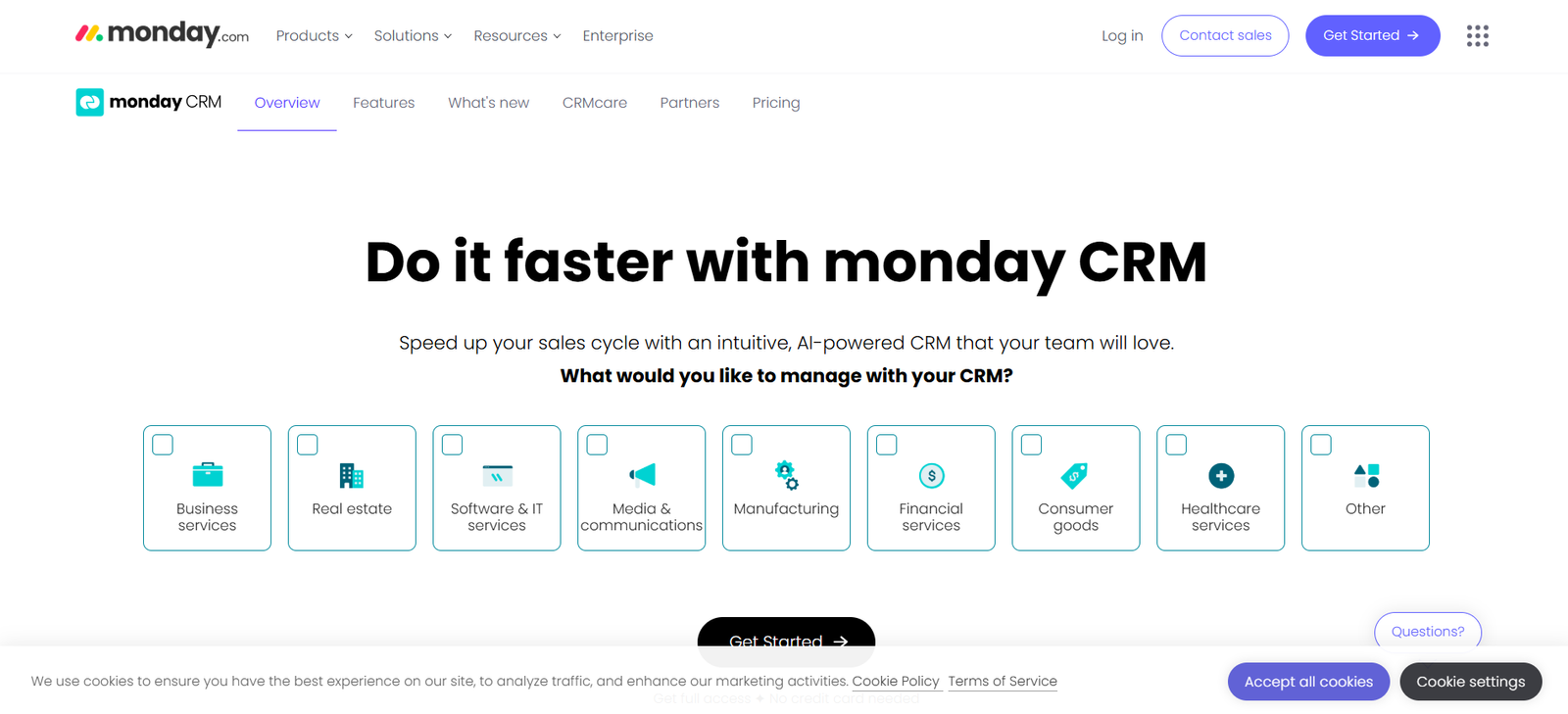 Monday sales - a crm company